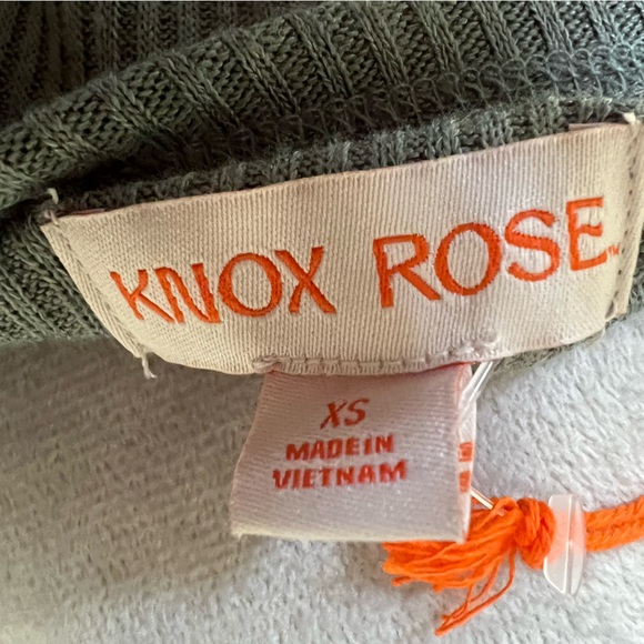 NWT Knox Rose Sage Green Sweater, XS - Picture 6 of 6